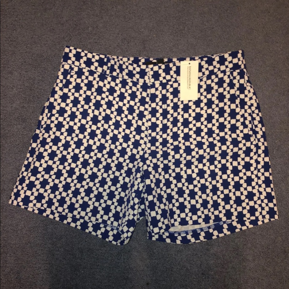 Banana Republic Blue and White Shorts